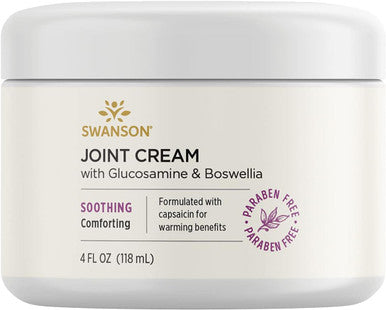 Swanson Joint Cream with Glucosamine & Boswellia 4 fl Ounce (118 ml) Cream