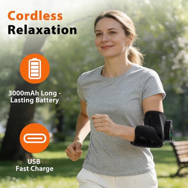 Gvmsor Cordless Elbow Massager For Pain ReliefTennis Elbow Massager For Tendonitis And Tennis Elbow Rechargeable Arm Heating Pad With Massage