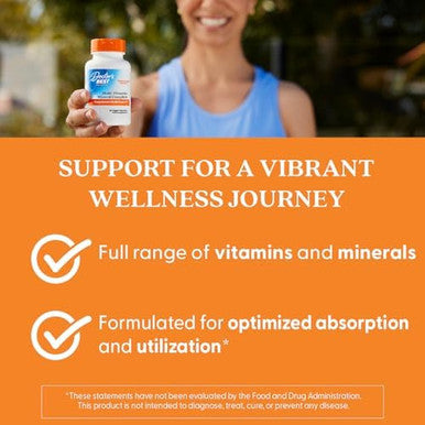 Doctors Best Multivitamin Mineral Complex Comprehensive Health Support Nongmo Gluten Vegan 90 Veggie Capsules