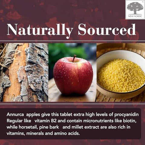New Nordic Hair Volume Menopause Supports Healthy Hair Growth During And After Menopause Pine Bark And Annurca Apple Extract 30 Tablets
