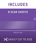Care Science C Section Recovery Silicone Scar Sheets 1.5In X 7In 8Ct Reuseable Scar Sheets For Reducing The Appearance Of C-Section, Keloid, And Acne Scars