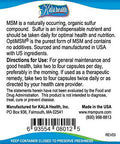 Kala Health MSMPure Vegetarian Capsules 500 Count Made with Organic Sulfur Crystals 99.99 Pure Distilled MSM Supplement 1000 mg per Capsule Made in USA