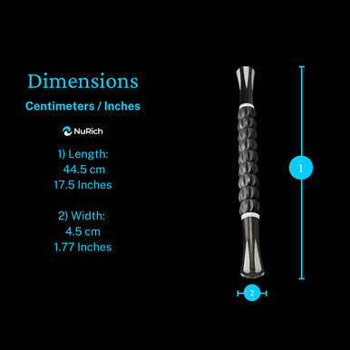 Muscle Roller And Body Myofascial Trigger Point Release Massage Stick For Athletes, Trainers, Or Gyms To Help The Rolling Out Of Muscles, Relieving Muscle Pain, Cramping, And Muscle Soreness