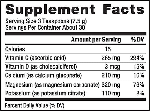 Natural Vitality CALM Magnesium Supplement Drink Mix Plus Calcium AntiStress Drink Mix Powder With Calcium Vegetarian and NonGMO Raspberry Lemon 8 oz
