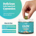Akasha Superfoods Sea Moss Glow Gummies Hair Skin & Nails Vitamins With 60 Count