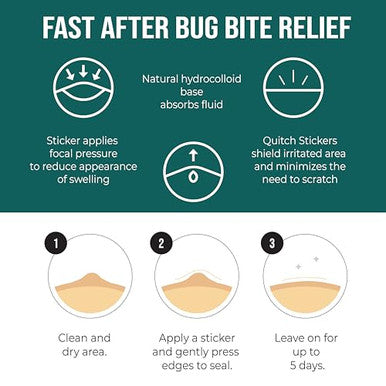 Quitch Mosquito Bite Relief Safari Animal Patches Bug Bite Anti Itch Cream Alternative For Kids And Baby Insect Bite Relief After Bite Relief Travel Essential For Summer Camp Cruise And Outdoors