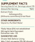 Ashwagandha B120 Alcohol-Free Herbal Extract Tincture, Super-Concentrated (Shui Qie, Indian Ginseng, Withania Somnifera) 4 fl oz