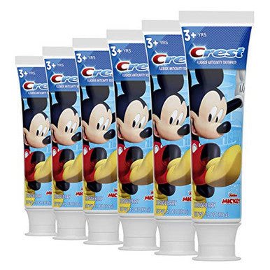 Crest Kid'S Cavity Protection Toothpaste Featuring Disney Junior Mickey Mouse Strawberry Ages 3 Plus 4.2 Ounce (Pack Of 6)