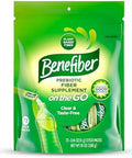 Benefiber On The Go Prebiotic Fiber Supplement Powder For Digestive Health, Daily Fiber, Unflavored - 72 Sticks