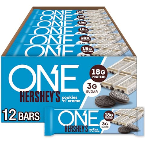 One Protein Bars Reese'S Peanut Butter Lovers Gluten With 18G Protein And 3G Sugar Pantry Staples 2.12 Oz (12 Count)