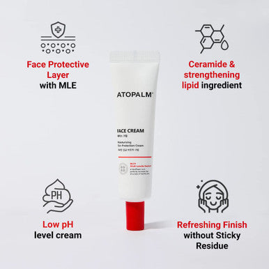 ATOPALM | Face Moisturizer Cream | Daily Hydrating Facial Moisturizer | Low pH Skin Barrier Cream with Vitamin E Vitamin B5 for Sensitive Skin | Korean Skin Care Face Lotion | 1.1 fl oz (35ml)