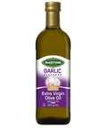 Mantova Garlic Extra Virgin Olive Oil (EVOO) - Cold-Pressed, Premium Quality, Imported from Italy - Perfect for Topping Salads, Vegetables, Pasta Salad, Dipping Italian Bread, or Pan-Frying (Pack of 1)