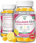 Lunakai Usa Made Collagen Gummies For Women & Men Over 50 Biotin & Vitamin C Supports Skin Elasticity Hair & Nail Strength Joint Support 60Ct