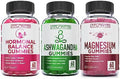 Atlantis Nutrition Hormonal Balance For Women & Pms Gummies + Ashwagandha Gummies + Magnesium Gummies