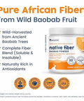 Nativepath Organic Baobab Prebiotic Fiber Powder 30 Servings
