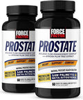 Force Factor Prostate Saw Palmetto And Beta Sitosterol Supplement For Men Prostate Health Support Size Support Urinary Relief Bladder Control Reduce Nighttime Urination 60 Count (Pack Of 2)