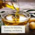 DeLallo Extra Virgin Olive Oil, Made in Italy, Bulk Size Container, Made with Cold Pressed Olives, Non-GMO, Kosher, Vegan, All Natural, 3 Liter Can