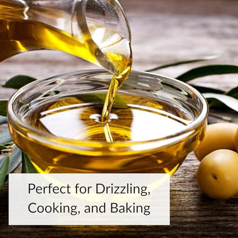 DeLallo Extra Virgin Olive Oil, Made in Italy, Bulk Size Container, Made with Cold Pressed Olives, Non-GMO, Kosher, Vegan, All Natural, 3 Liter Can