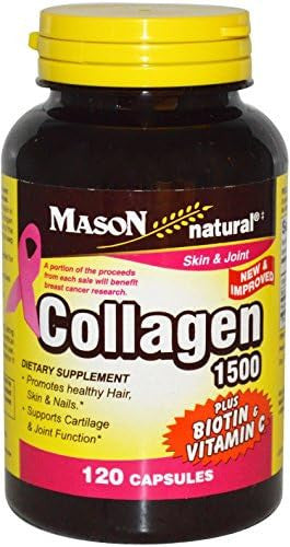 Mason Natural Collagen Plus Vitamin C 1480 Mg 120 Capsules