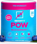 Eboost Pow Natural Pre Workout Powder " 20 Servings Tropical Punch A Pre Workout Supplement For Performance Joint Mobility Support Energy Focus Men & Women Nongmo Gluten No Creatine