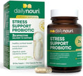 Dailynouri Daily Nouri Stress Support Probiotic For Women & Men Supports Cortisol Management Stress Relief Mood Digestion & Gut Health 3 Clinically Studied Strains + Vegan Omega Oil 30Day Supply