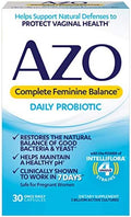 Azo Complete Feminine Balance Daily Probiotics For Women Clinically Proven & D Mannose Urinary Tract Health Cleanse Flush & Protect The Urinary Tract