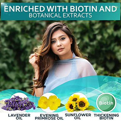 Bellisso Biotin Hair Thickening Serum And Biotin Heat Protectant Spray For Hair With Moroccan Argan Oil