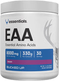 Bucked Up Essential Amino Acids EAA Powder Easy Mix Non Clumping Formula for Pre Intra Workout