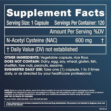 Prohealth Pure Glycine 1000 Mg 120 Capsules + Pure Nacetyl Cysteine (Nac) 600 Mg 120 Capsules Pack