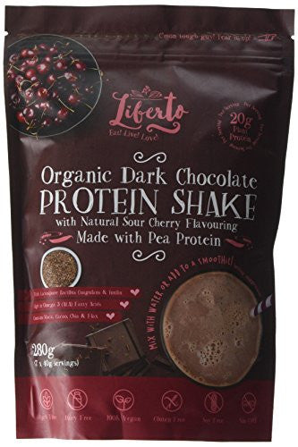 Liberto Organic Dark Chocolate Protein Shake with Sour Cherry Flavouring