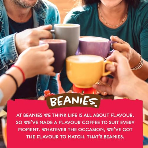 Beanies 50 Coffee Sticks, Mixed Blends; instant flavored coffee