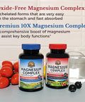 Vitalitown Ultimate Magnesium Bundle (Pack Of 2) Magnesium 4-In-1 Complex (Item 1) & Magnesium 10-In-1 Complex (Item 2) 120 + 90 Capsules