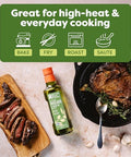 BetterBody Foods Refined Avocado Olive Oil 50/50 Blend, Non-GMO Cooking Oil, Gluten Free, Kosher, Frying, Baking, 500 mL, 16.9 Fl Oz