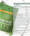 Primal Creatine Powder + Super Greens Powder Bundle 2Pack Build Strength Boost Recovery & Support Wellness 30 Servings Each