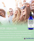 Fws Liquid Zinc Supplement - Zinc Drops - Immune Support For Adults And Kids - Organic, Non-Gmo, Vegan - 45Mg - Boost Your Immune System, Support Healthy Skin, And Promote Overall Wellness