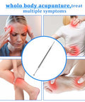 Ymapinc Acupuncture Pens Reflexology Tools For Face Body Muscle Relax Trigger Point Massage Fascia Tool Pressure Release For Feet Legs Arms Shoulders Neck Back - Stainless Steel