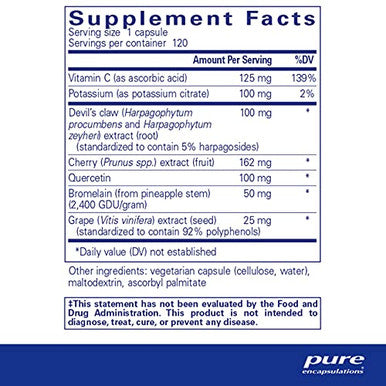 Pure Encapsulations Uric Acid Formula 120 vcaps