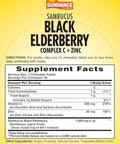 Sundance Sambucus Black Elderberry Complex With Vitamin C And Zinc 45 Chewable Tablets Berry Flavor Vegetarian Nongmo And Gluten Supplement