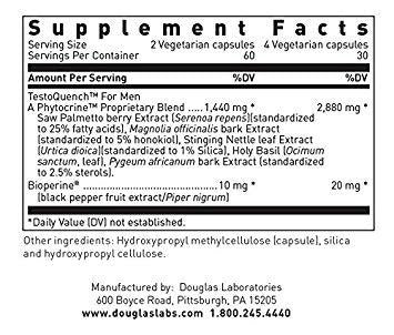 Douglas Labs, Testoquench For Men, 120 vegcaps