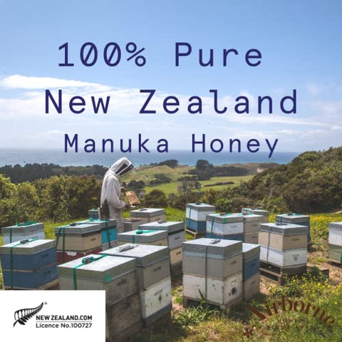 Airborne Manuka Honey (85+ Manuka Pollen) Raw and Unfiltered Premium New Zealand 100% Pure, Daily Wellness Support 17.6 oz.