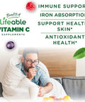 Lifeable Vitamin C Gummies For Adults 750Mg Great Tasting Orange Flavor Vit C Vegan Non Gmo Vitamin C Chewable For Immune Support 90 Gummies