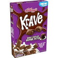 Krave Cold Breakfast Cereal, Chocolate Cereal, Kids Snacks, Double Chocolate Brownie Batter, 10.5oz Box