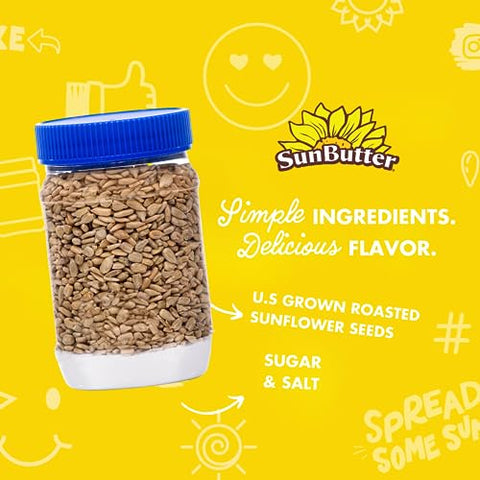 SunButter Crunch Sunflower Seed Butter 16 oz NutFree Spread with 7g PlantBased Protein Roasted Rich & Savory Flavor Smooth Texture Vegan Kosher & NonGMO