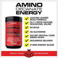 Musclemeds Amino Decanate Energy Pre Intra Workout Drink Essential Amino Acids Bcaas High Leucine Glutamine Muscle Recovery Strawberry Kiwi 30 Servings