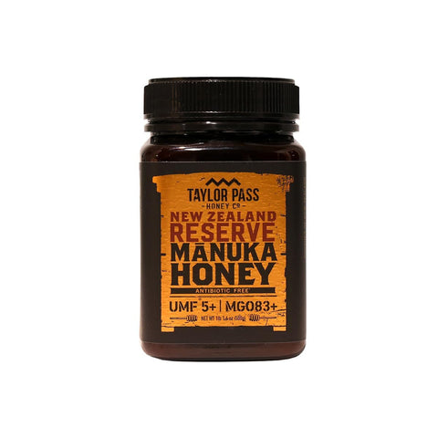 Taylor Pass Honey Co Manuka Honey UMFÃƒÂ¢Ã¢â‚¬Å¾Ã‚Â¢ 5+ MGO 83+, 8.83oz BPA-Free Jar, NZ | Monofloral New Zealand honey, sustainably sourced. Non-GMO, Halal & UMF certified. Packed in a BPA-free jar.