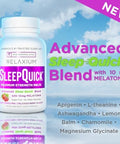 Relaxium Sleep Quick Maximum Strength Melts Fast Acting Sleep Aid With 10 Mg Melatonin Drug Dietary Supplement Vegan Gluten Made In Usa 100 Servings Berry Flavor