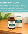 Himalaya Organic Shatavari For Pms Menstrual Cramp Relief Menopause Support And Women'S Health 1300 Mg 60 Caplets 1 Month Supply