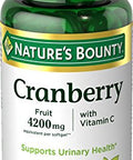 Nature's Bounty Cranberry Pills For Women Urinary Tract Health Cranberry Supplements With Concentrate & Vitamin C 120 Softgels