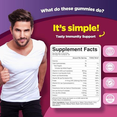 Phytoral Natural Multivitamin Iron Gummies For Adults - Adult Gummy Vitamins With Iron And Energy Boost B Complex Vitamins - Gummy Supplement And Mental Clarity Focus Multivitamin