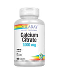 Solaray Calcium Citrate with Vitamin D-3 1000mg | for Healthy Bones & Teeth, Cardiovascular, Muscle & Nerve Function | Enhanced Absorption | 180 Ct